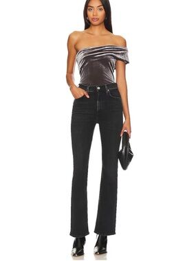 Nico High Rise Slim Boot Jeans in Hotline